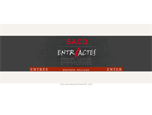 Tablet Screenshot of entractes.sacd.fr