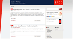Desktop Screenshot of europe.blog.sacd.fr